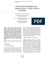 A Review on Efficient Market Hypothesis and Algorithmic Complexity Theory a Study of Review of Literature