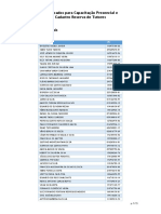 Convocados Capacitação Tutores