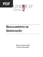 2014 06 01 Regulamento de Gradua o UNIVESP