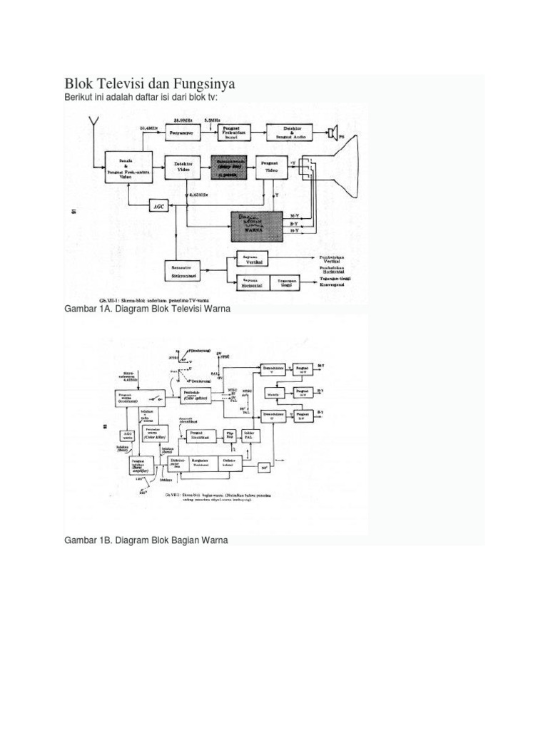 Blok Diagram Tv Warna Dan Fungsinya Image collections 