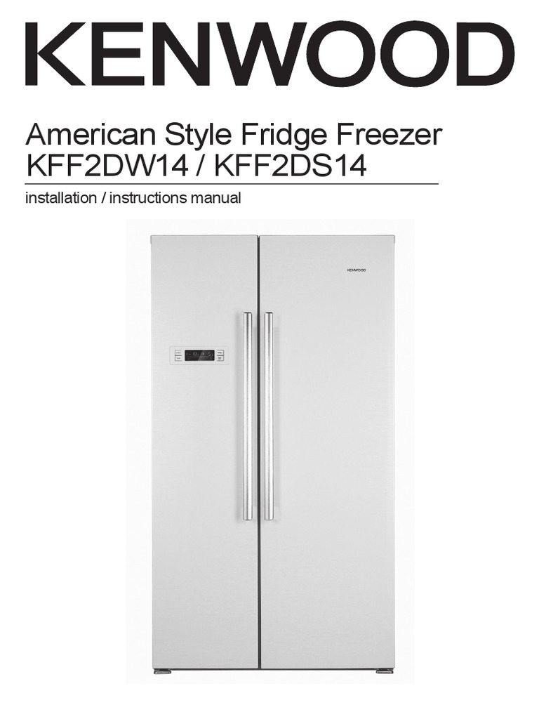 Kenwood KFF2DS14 Manual Refrigerator Building Engineering Free 30