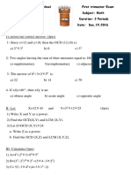 Borj AL - Hidaya High School First Trimester Exam Subject: Math Name: . Duration: 2 Periods Class: Grade 6 Date: Dec, 19,2016