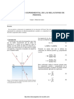 Memoria Comprobación de Las Relaciones de Fresnel