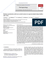 Embryo Production With Sex-Sorted Semen in Superovulated Dairy Heifers and Cows PDF