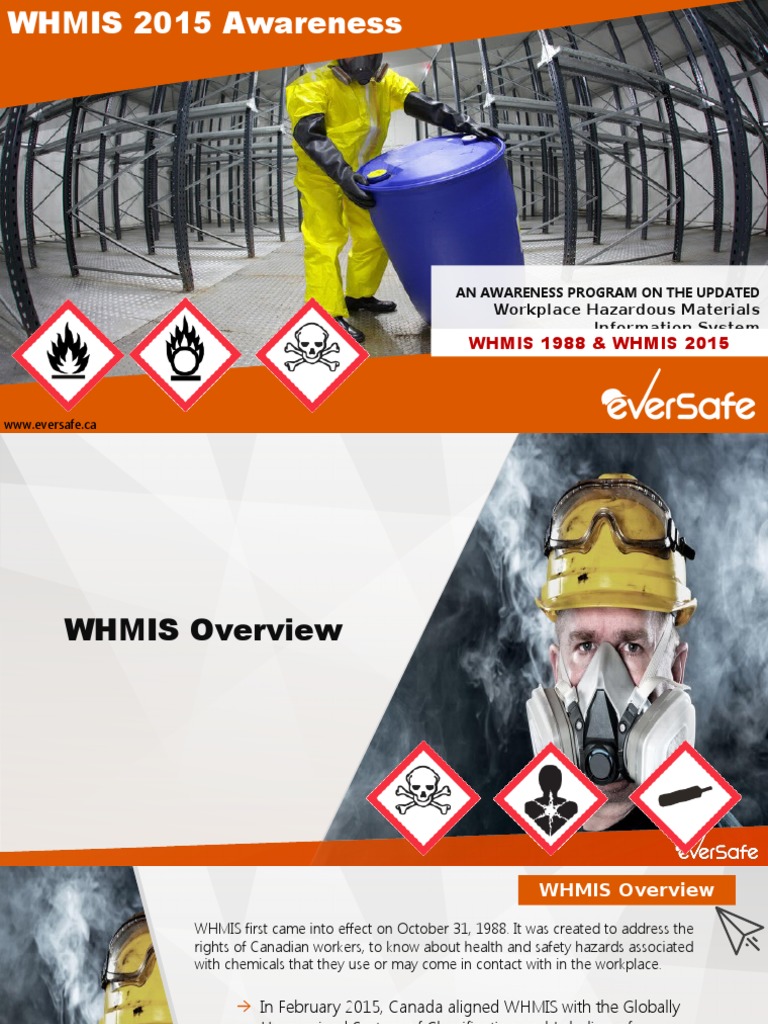 Free WHMIS Awareness Power Point PDF Personal Protective Equipment