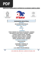 Investigacion Unidad 5 Auditoria Y Control de Recursos Humanos