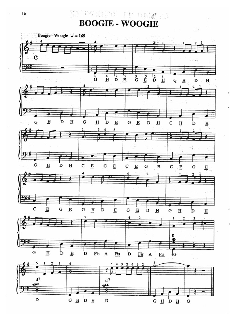 16 Boogie Woogie Pdf