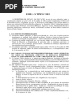 Edital Nº 2271 Concurso Público de Ingresso 2017 