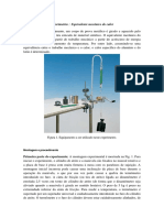 Experimento Calorimetria Roteiro