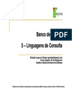 SQL Linguagens Consulta