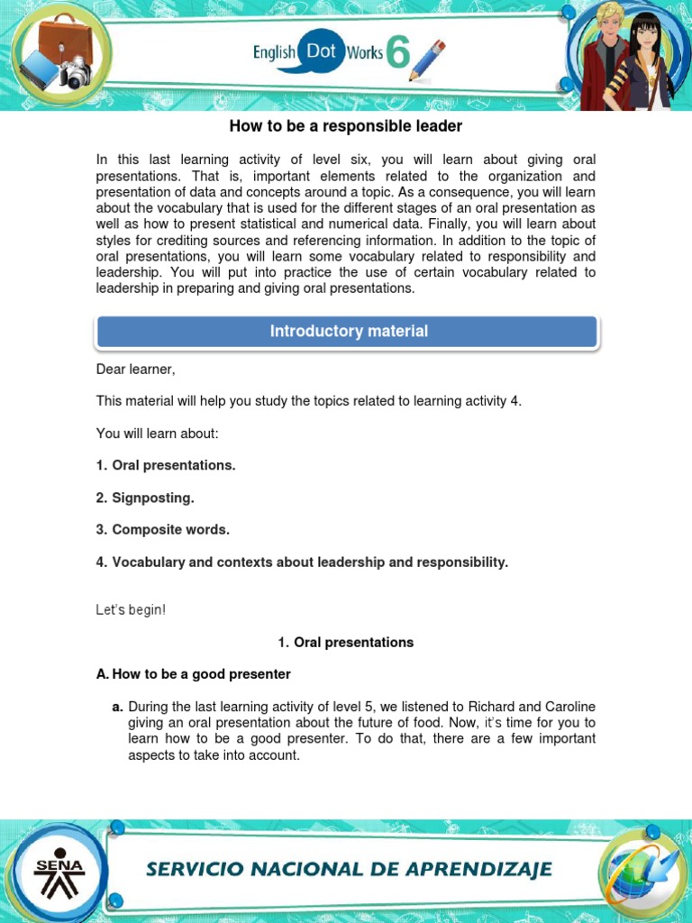 Responsible Leadership in Presentations | PDF | Chemical Elements ...