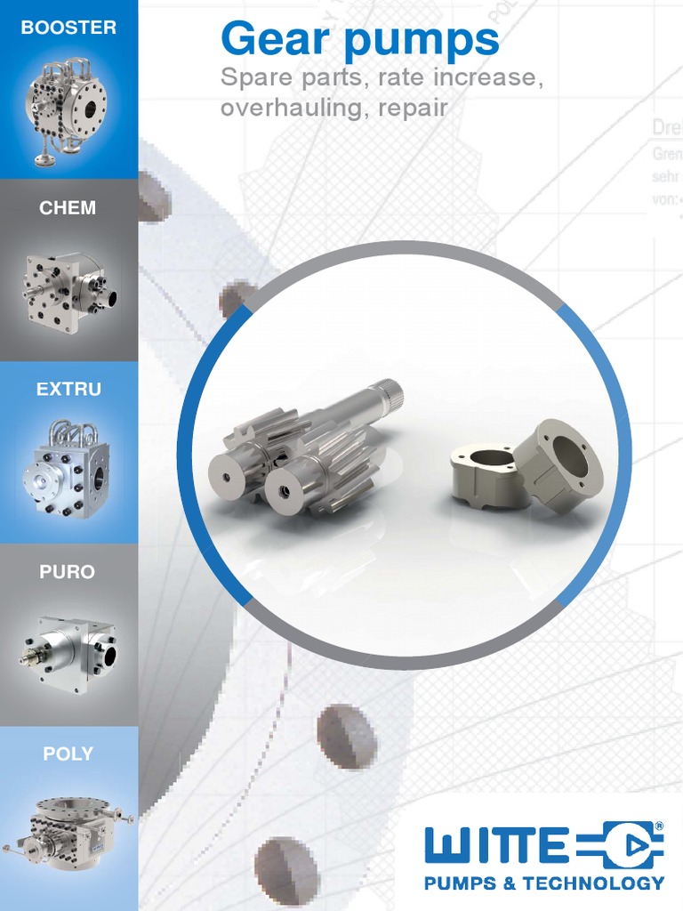 Gear Pumps Spare Parts, Rate Increase, Overhauling, Repair PDF