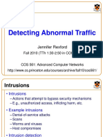 Detecting Abnormal Traffic: Jennifer Rexford