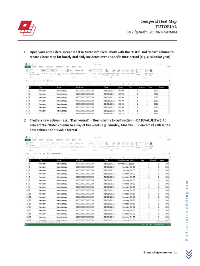 By Alejandro Giménez - Santana: Temporal Heat Map Tutorial | PDF ...