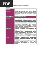 Ejemplos Tabla de Criterios Para Evaluar Desempeños