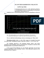 THE MODELING OF THE HARDENING VELOCITY