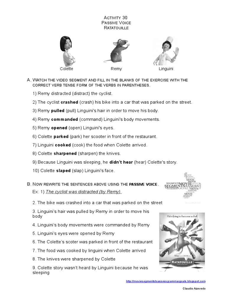 Passive voice lesson plan pdf picture