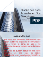 1.2 Diseño de Losas Armadas en Dos Direcciones