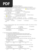 Soal Pemrograman Dasar Kelas X