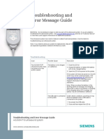 Acuson P10 Error Message PDF