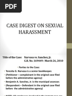 Casedigest On Sexual Harassment