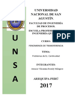 Curso de Fenómenos de Transferencia: Problemas de Ec. Continuidad