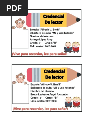 Credencial De Biblioteca