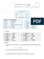 4º evaluación escrita