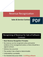 Revenue Recognization: Sales & Service Contracts