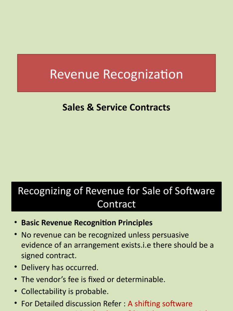 Software Revenue Recognition Guide | PDF | Economies | Business Economics