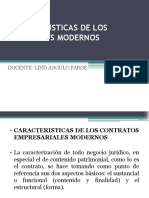 Características de Los Contratos Modernos