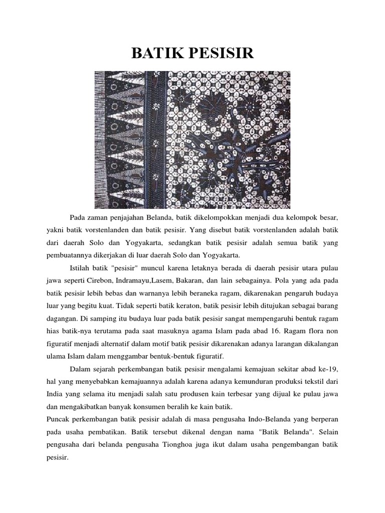  Batik  Pesisir 