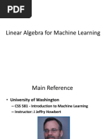 Linear Algebra For Machine Learning