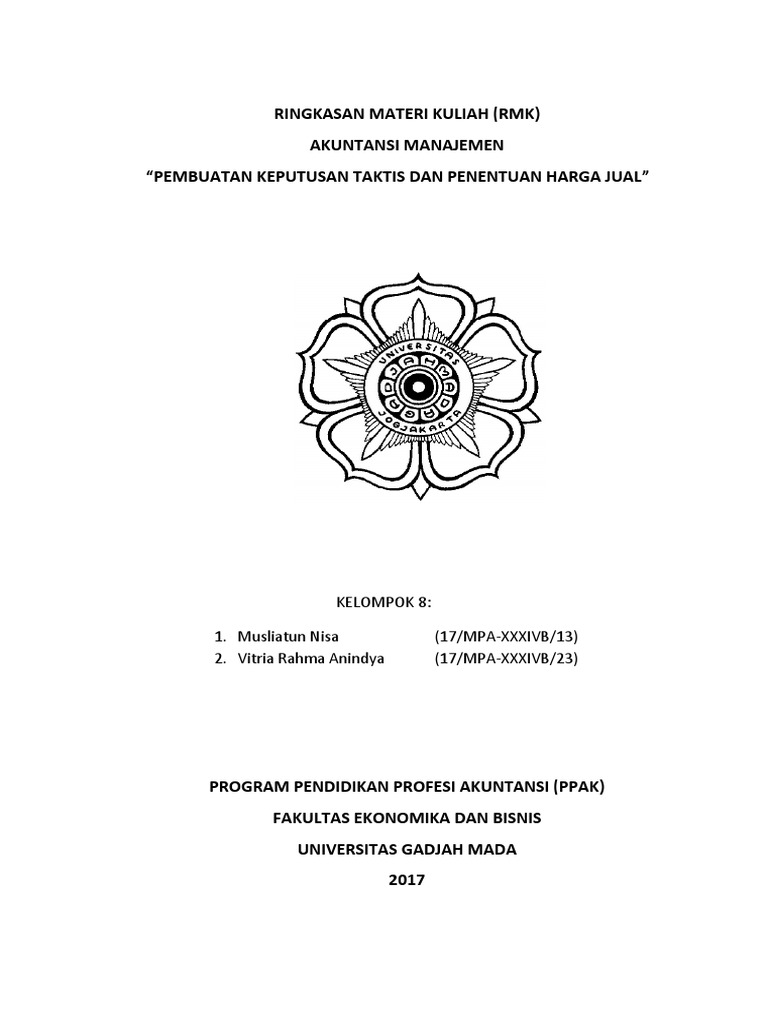 Bab 12 Pengambilan Keputusan Taktis