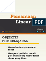 Persamaan Linear PPT 1