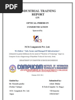 Download Industrial Training Report on Optical Fiber in Communication Acd to RTUKOTA by Ashok Dhakar SN35980894 doc pdf