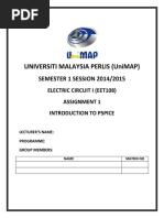 Universiti Malaysia Perlis (Unimap) : SEMESTER 1 SESSION 2014/2015