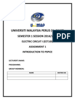 Universiti Malaysia Perlis (Unimap) : SEMESTER 1 SESSION 2014/2015
