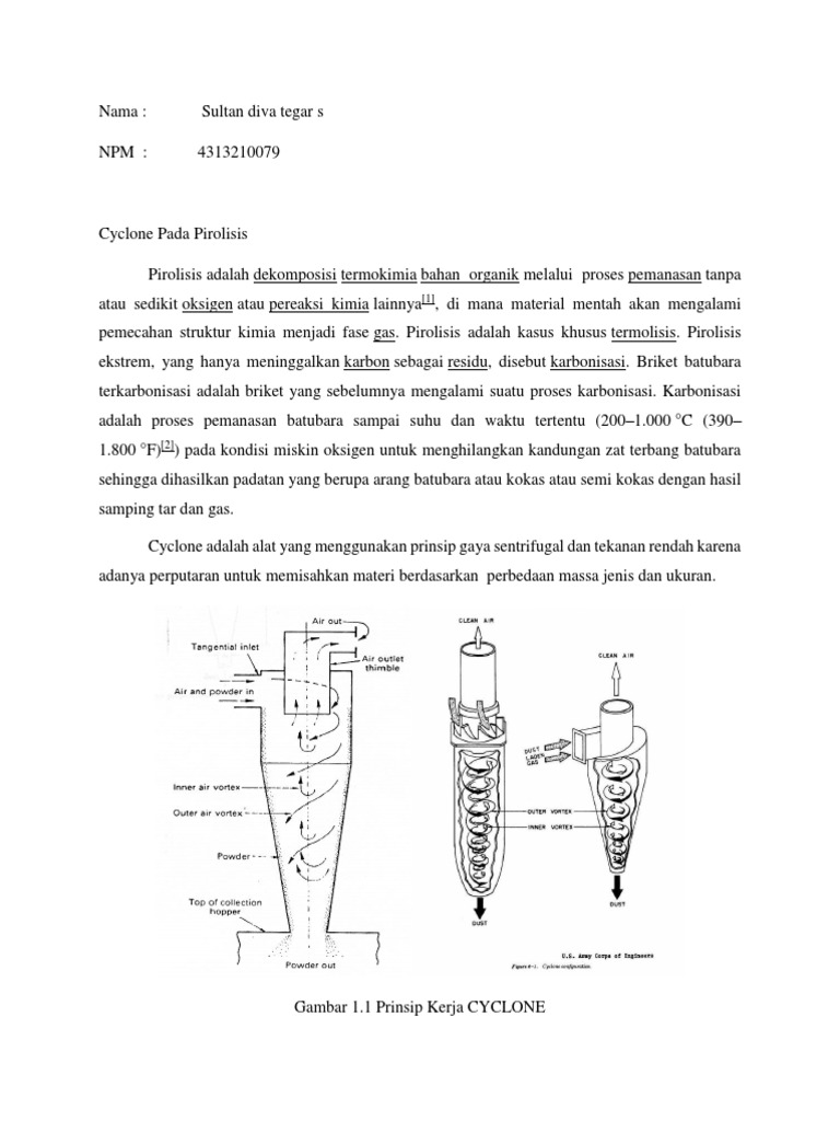 Tugas Paper Cyclone | PDF | Sains & Matematika