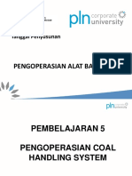08 Pengoperasian Coal Handling