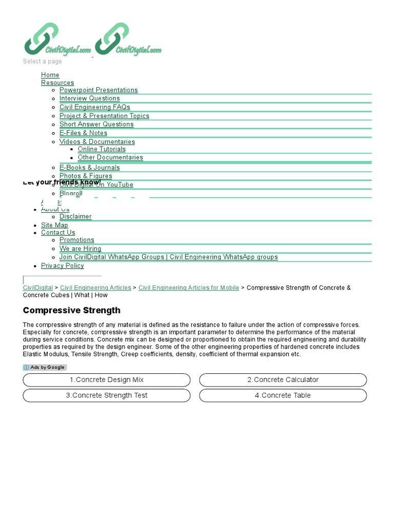Compressive Strength of Concrete & Concrete Cubes - What - How ...