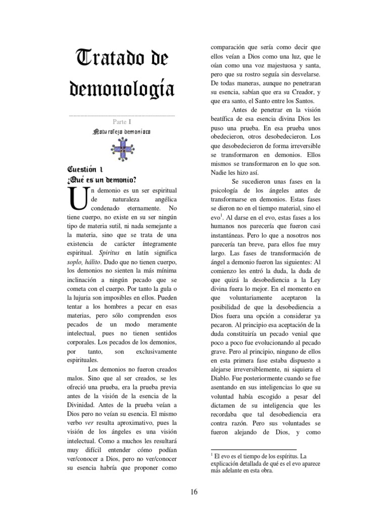 Naturaleza y Caída de los Demonios | PDF | Demonios | Satán