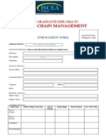 PGDSCM Enrollment Form
