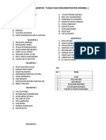 Daftar nama kelompok tugas film dokumenter PKN