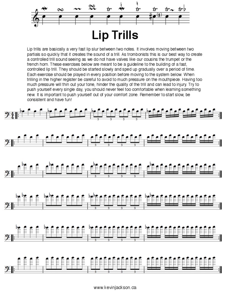 Mastering Lip Trills A Guide to Building Controlled Trill Exercises