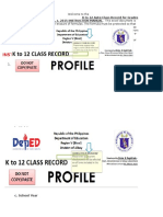 (K to 12 - DO 8, s. 2015) Auto - Class Record Max. 50 Pupils