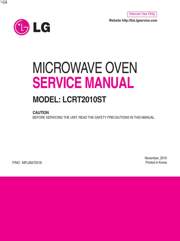 LG Microwave PDF PDF Relay Switch