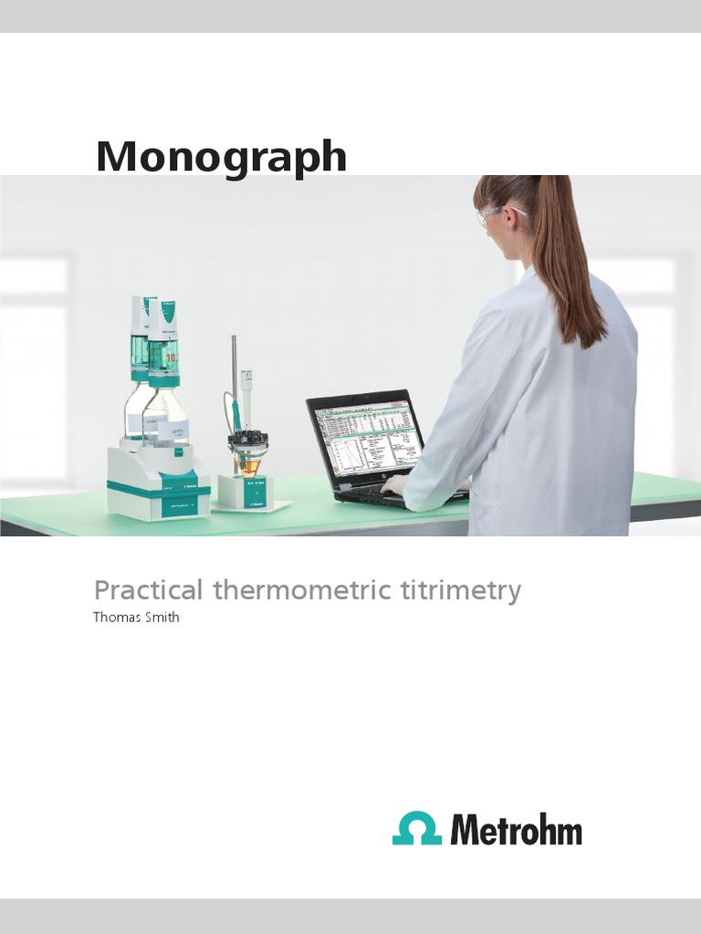 Practical Thermometric Titrimetry PDF PDF Titration Chemistry