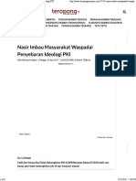 Nasir Imbau Masyarakat Waspadai Penyebaran Ideologi PKI