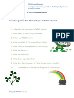 ST Patricks Day B1 B2 Lesson